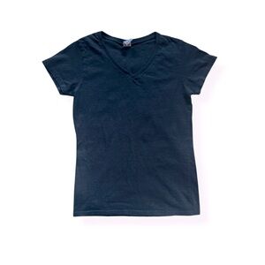 Gildan Black Short Sleeve V-Neck Tee